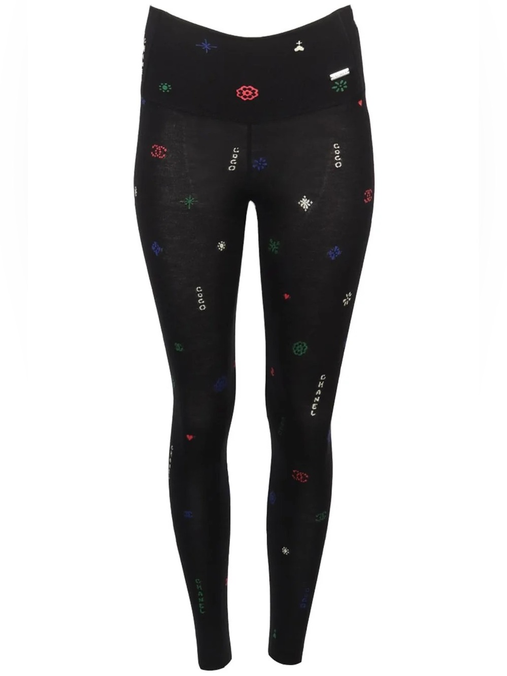 Chanel Logo-Embellished Leggings